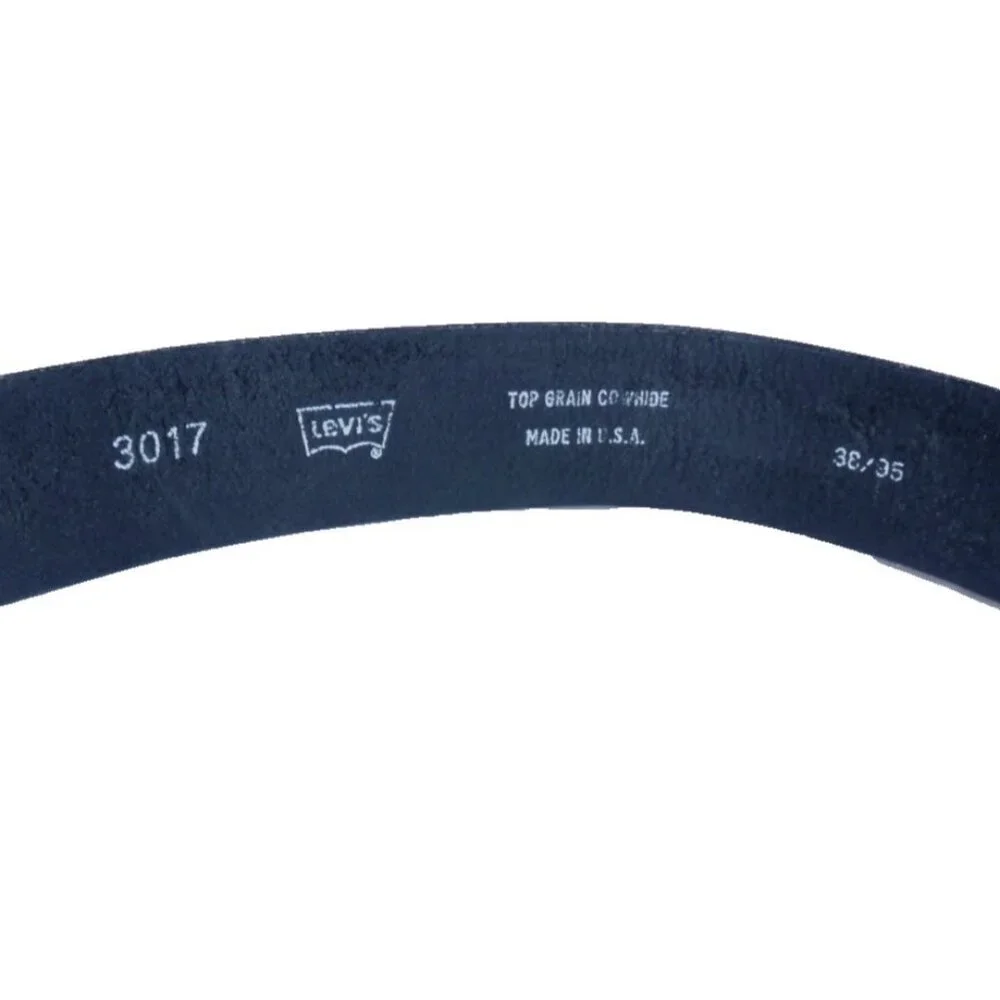 LEVIS STRAUSS black leather belt 1.25